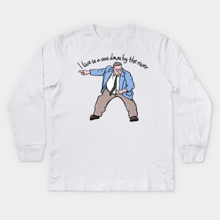 Matt Foley Van Down By The River Kids Long Sleeve T-Shirt